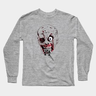 Zombie eating, zombie apocalypse virus outbreak Long Sleeve T-Shirt